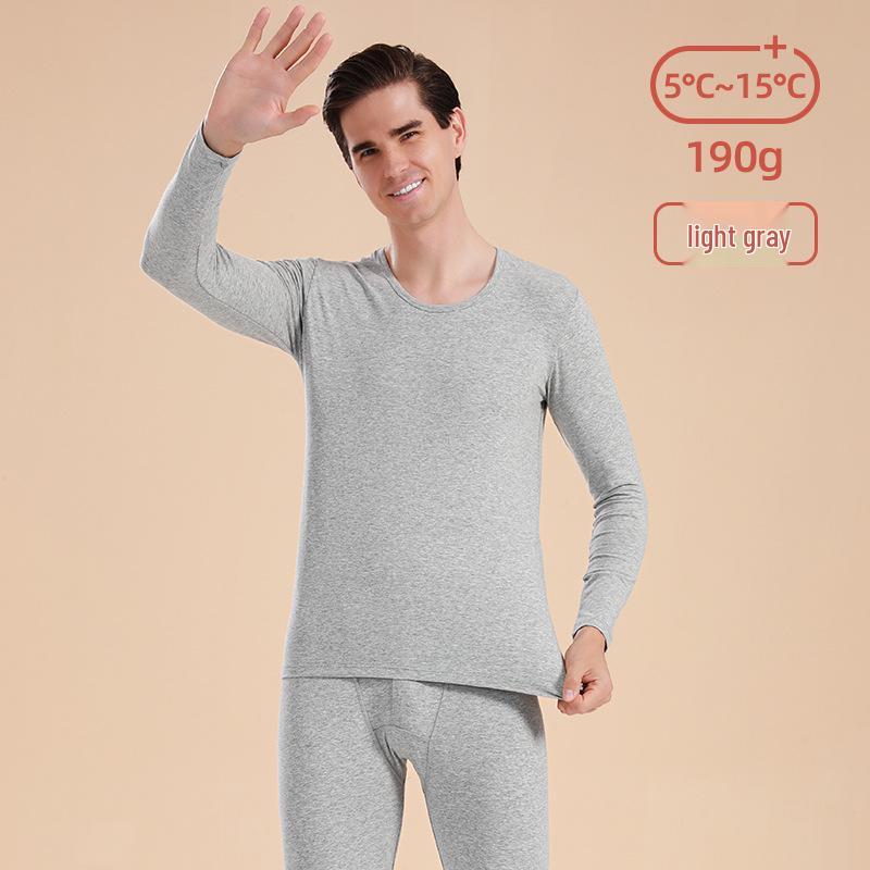 Men’s and Teen’s Pure Cotton Autumn Underwear Set - Comfortable, Thin, Warm Shirts and Long Johns for Students