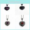 Gothic Victorian Heartshaped Pendant Necklace With Alloy Material For Fashion Enthusiasts