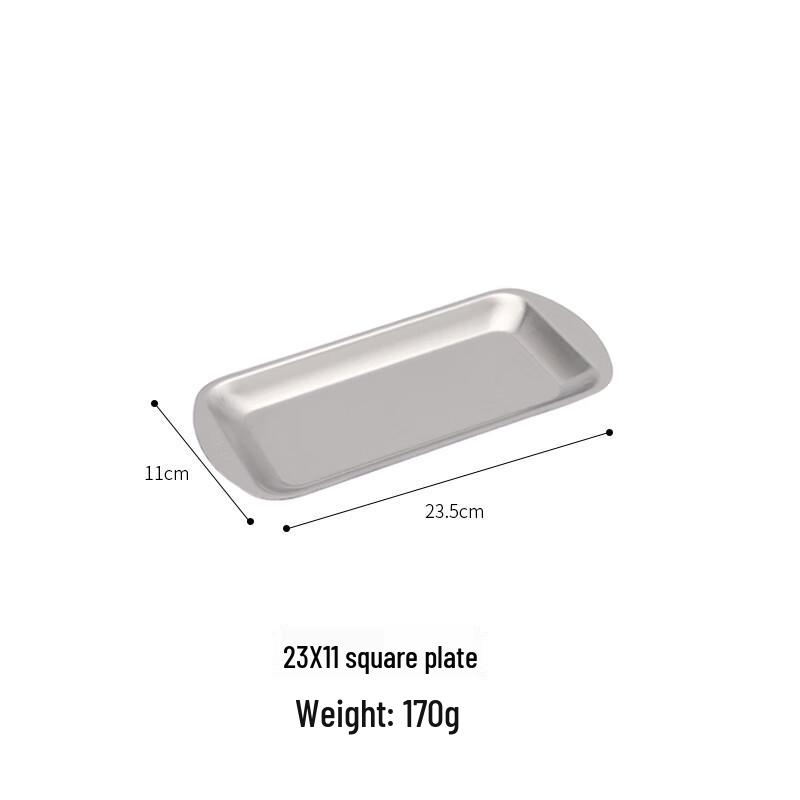 Stainless Steel Rectangular Serving Tray