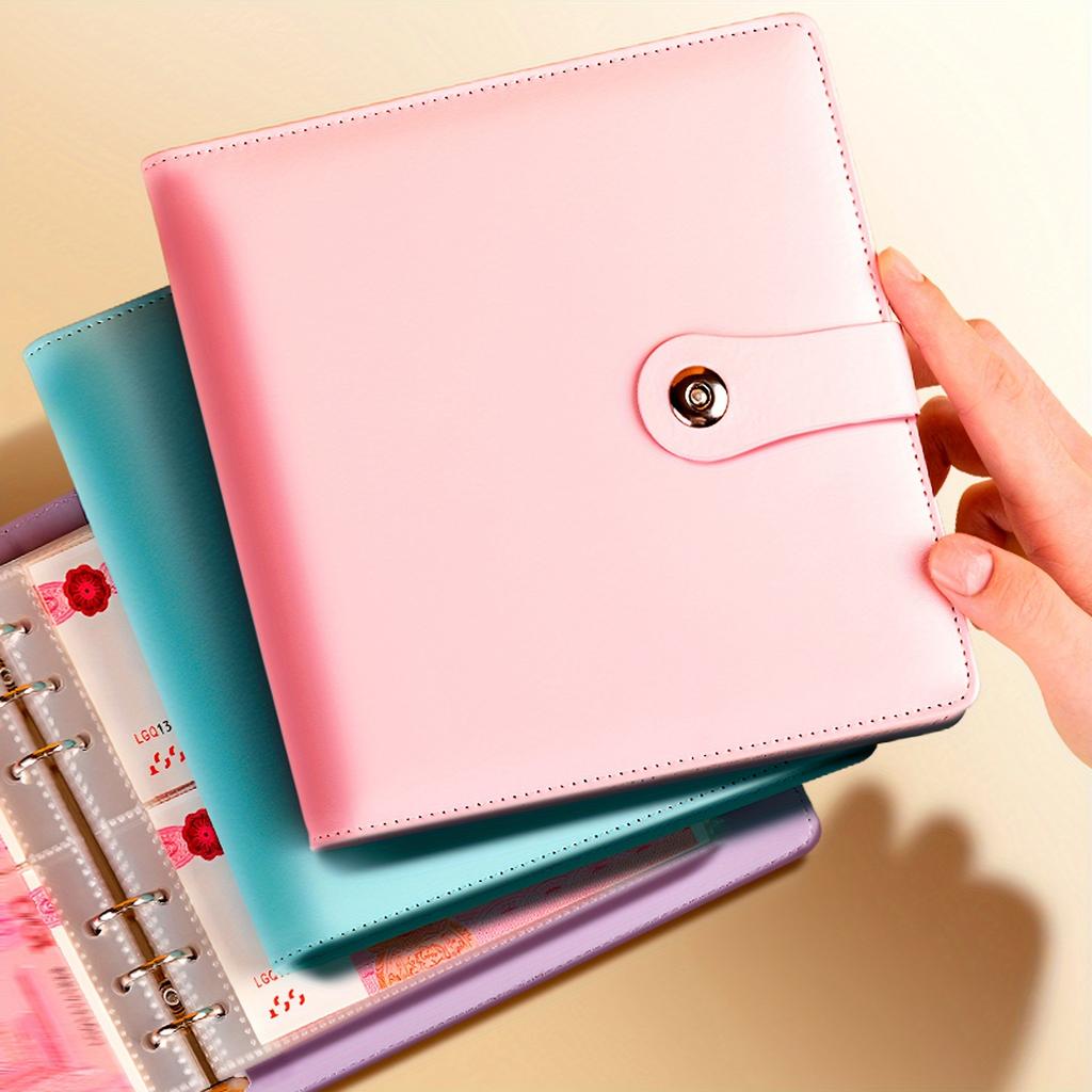 Sparebok med stor kapasitet, kan romme 200 sedler, budsjett-samlepose, sparepenger-utfordring, sparepenger-samlepose