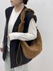 Han Fashion Suede Shoulder Bag 2026 New Folded Dumpling Bag Versatile Suede Casual Messenger Bag