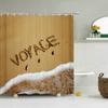 High Quality Sunny Sea Beach Scenery Fabric Shower Curtain Waterproof Printing Bath Curtains For Bathroom Decorate With Hooks