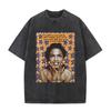 Washed Vintage Singer Lauryn Hill Graphic Print Tshirt Men Women Clothing Hip Hop Fashion Street Oversized Crewneck Tee Shirts