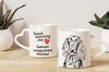 German Wirehaired Pointer I - cup with a dog, adorable cup with a heart-shaped handle, universal gift from the Art-Dog brand