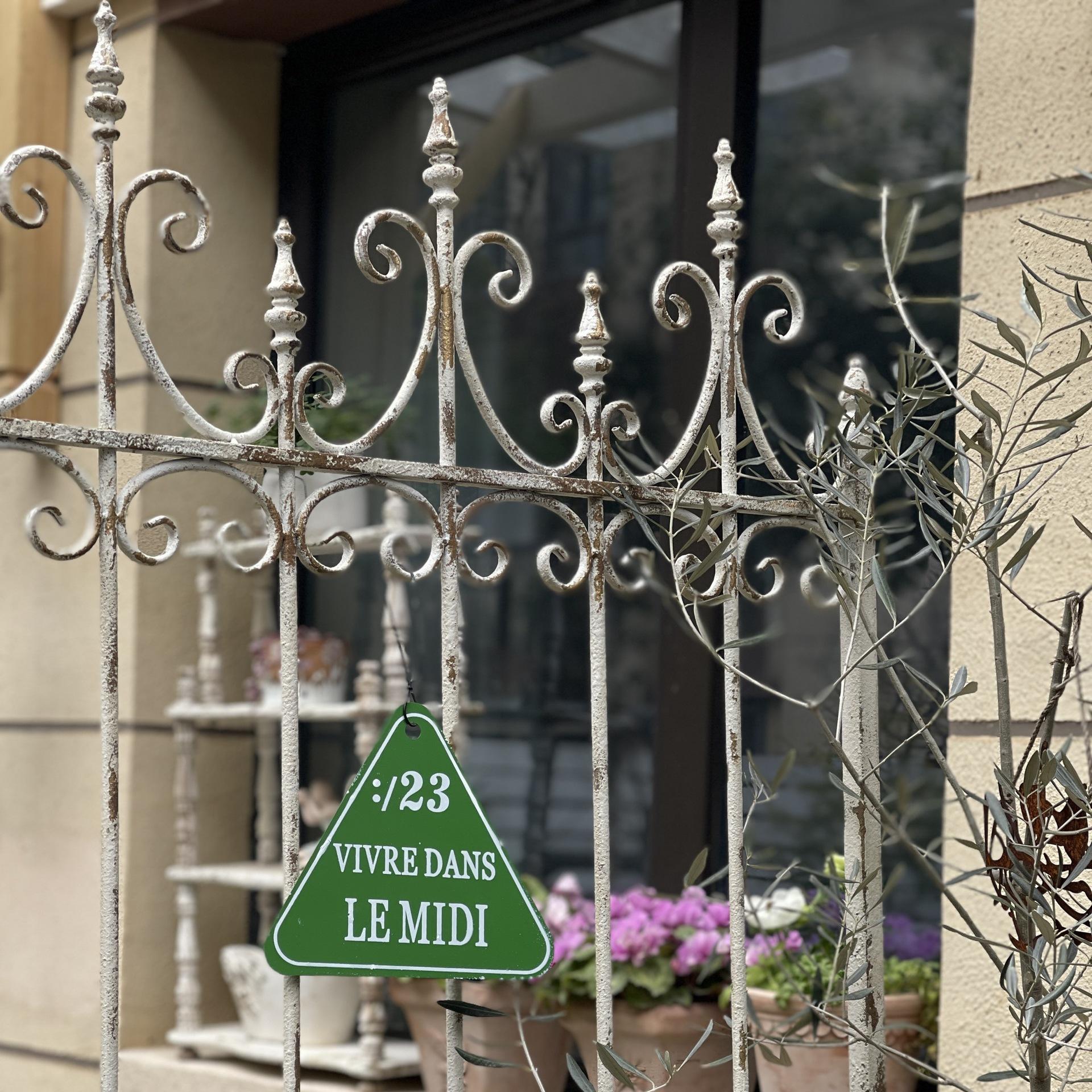 

Винтажная кованая решетка-шпалера для клематисов и роз - Декор для сада на открытом воздухе Large