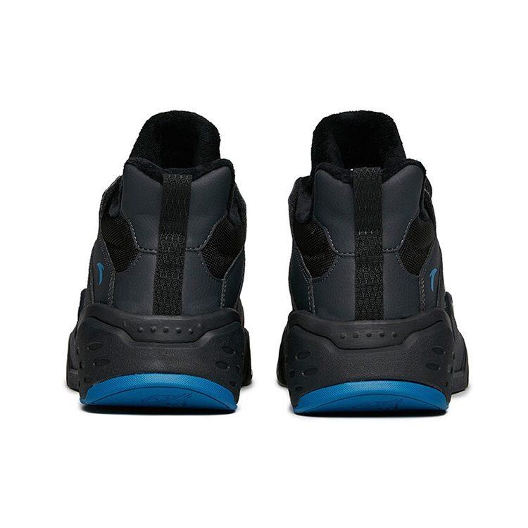 Anta Abrasion Resistant Slip Resistant Low top Running Shoes Men's Gray Black Fleece lined 112148980-3