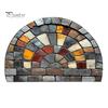 Decorative Entryway Rug Floor Mat Semicircle 3D Illusion Non-Slip Accent Home Decor Living Room Bedroom Fade-Resistant Area