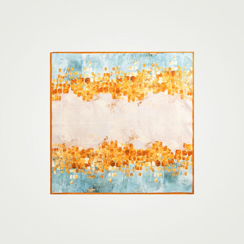 100% Mulberry Silk Printed Square Scarf