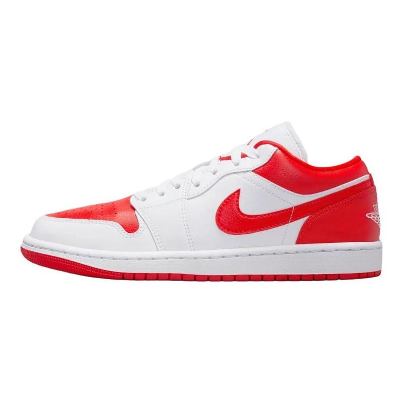 Jordan Air Jordan 1 women s low-top breathable retro basketball shoes red and white DC0774-110 38.5