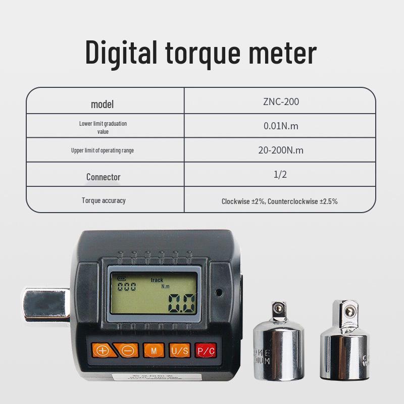 Digital Torque Display & Tester with Mechanical Wrench Accessory