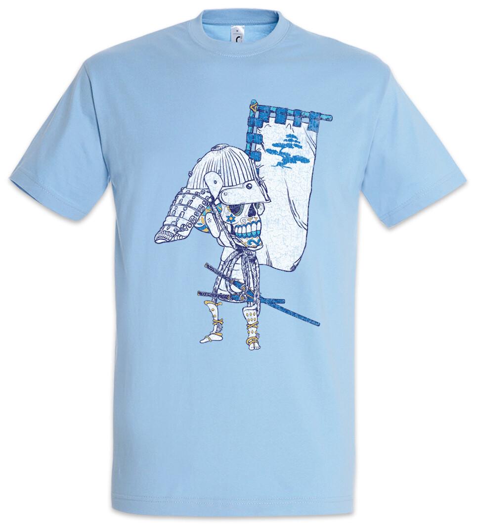 Sugar Skull Samurai T-Shirt Ninja Japan Japanese Tattoo Skeleton Tattooist 3XL