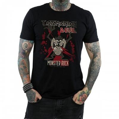 Mens Monster Rock Tasmanian Devil Cotton T-Shirt