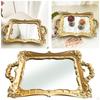 Decorative Mirror Tray Serving Platter Bread Vanity Tray, Platters for kitchen