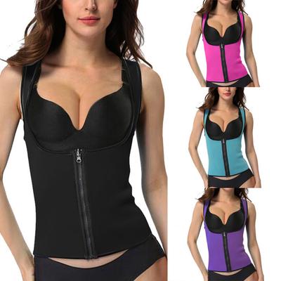 Women's Body Corset Neoprene Sports Tummy Tuck Shapewear Sweating Sweatshirt Shaping Bra Undershirt