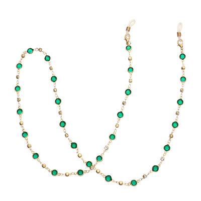 Brillenkette für Damen Acryl Bunt Kristall Sonnenbrillenketten Brillenband Halskette Brillenband Brillenaccessoires