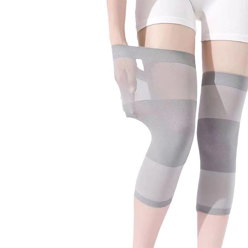 

Grey Air Conditioned Room Invisible Leave No Trace Leg Protector Knee Protector Summer Thin Women Joint Warmth Knee One Size серый