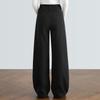 Cypress House Women's Wool Blend High-Waisted Wide-Leg Pants