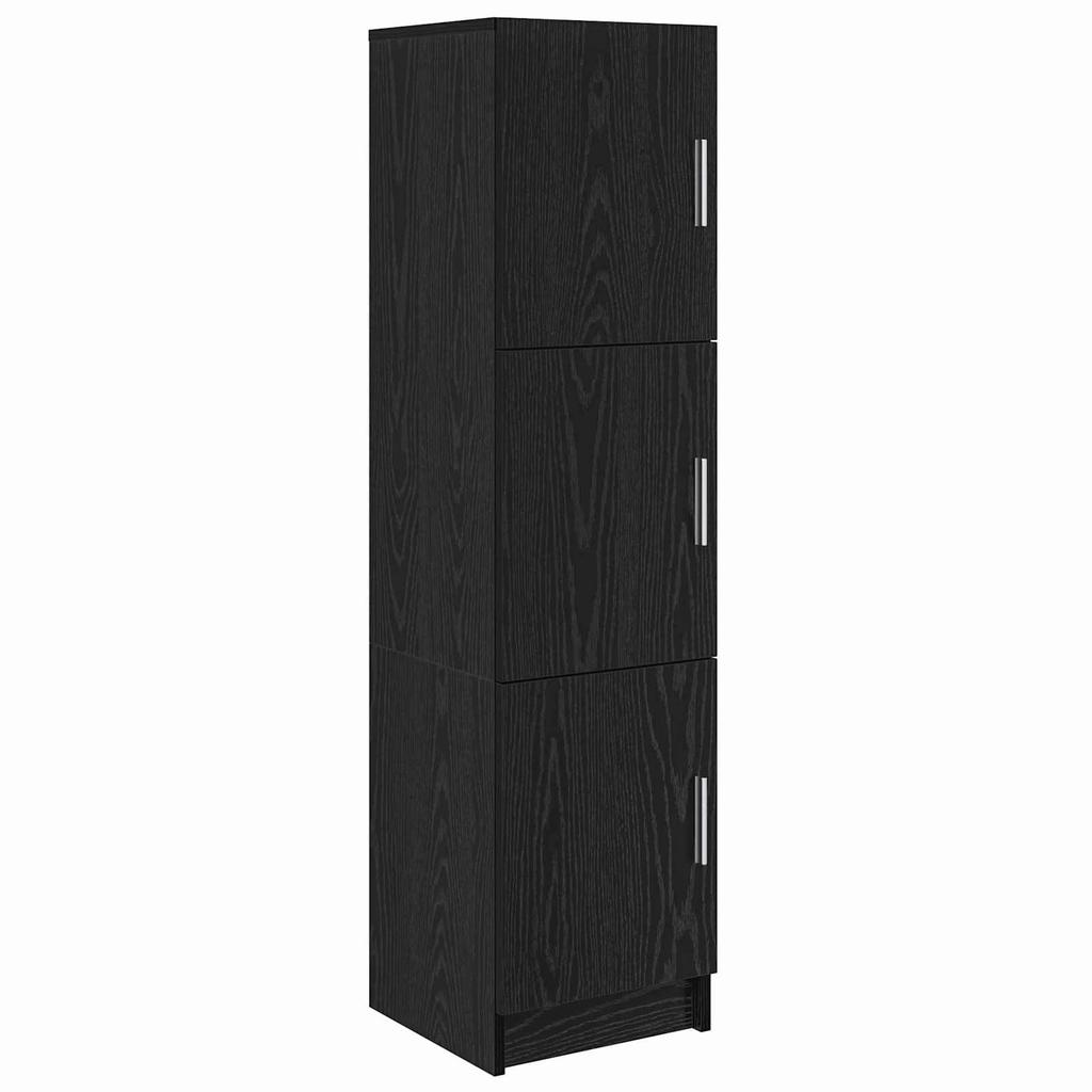 Highboard In Black Oak Look 31.5 X 32 X 122.5 Cm