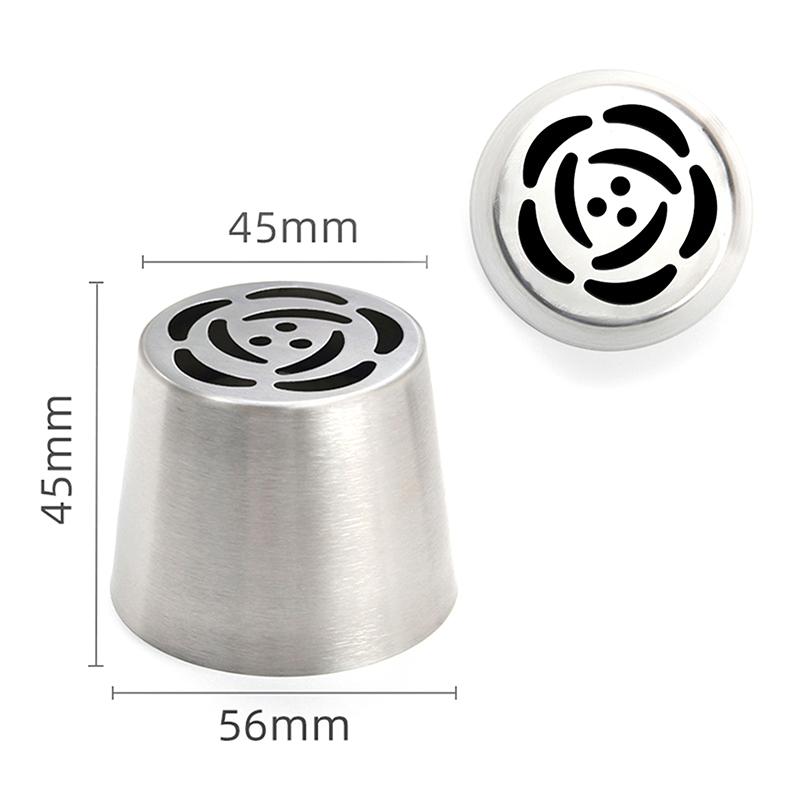 1 Pièce Acier Inoxydable Douilles à Pâtisserie Tulip Décoration Gâteau Cupcake Décorateur Rose