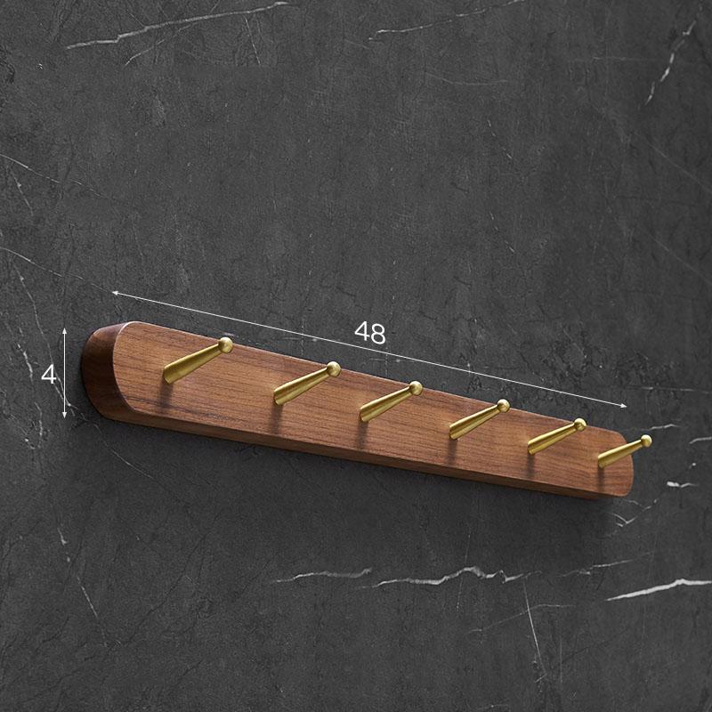 Brushed Gold Bathroom Robe Hook Clothes Hook Wood Aluminum Rack Hanger Towel Hanger Kitchen Hanger Bathroom Accessories