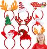 JOYFY 8 PCS Christmas Headbands Head Hat Toppers Costume Accessories for Kids Christmas Parties Xmas Holiday Party Favors Gift