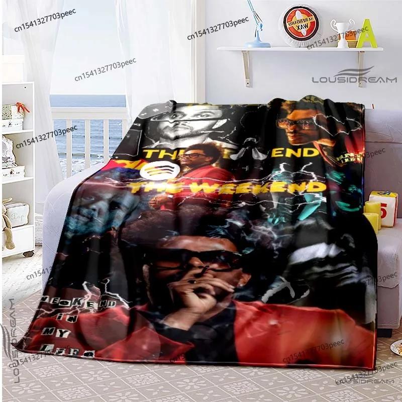 The Weeknd Fashionable Flannel Blanket Soft Warm Blanket Throw Blanket for Living Room Bedroom Bed Sofa Office Picnic Blanket
