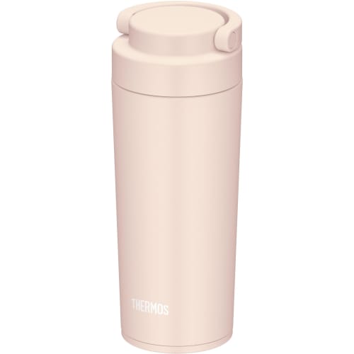 [Dishwasher Safe Model] Thermos Water Bottle Vacuum Insulated Mobile Tumbler with Carry Handle 420ml Beige Pink JOV-420 BEP