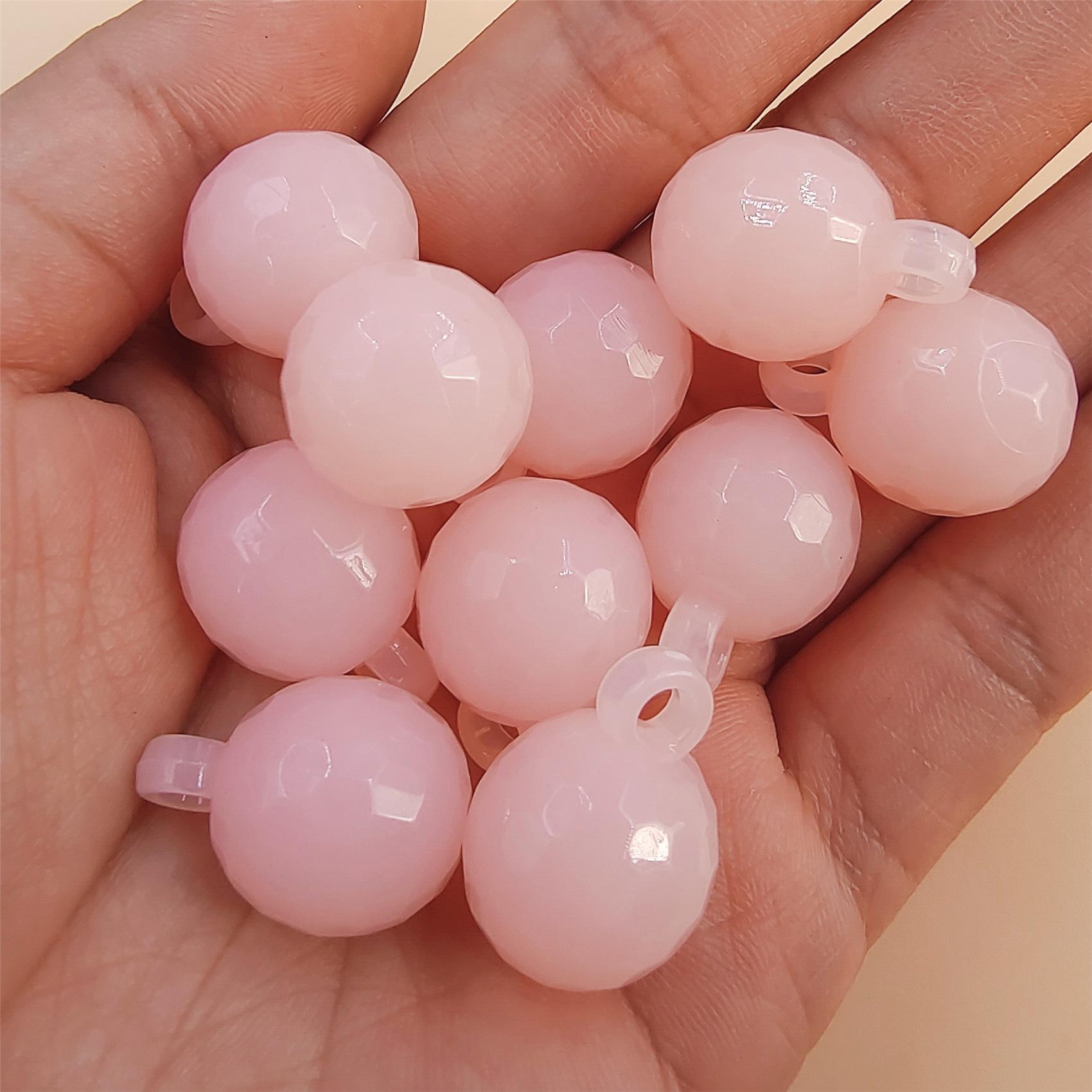 

Высокое качество 10 шт. DIY детские бусины ручной работы ожерелье макарон подарки браслет дети фонарь в форме конфетного цвета светло-розовый