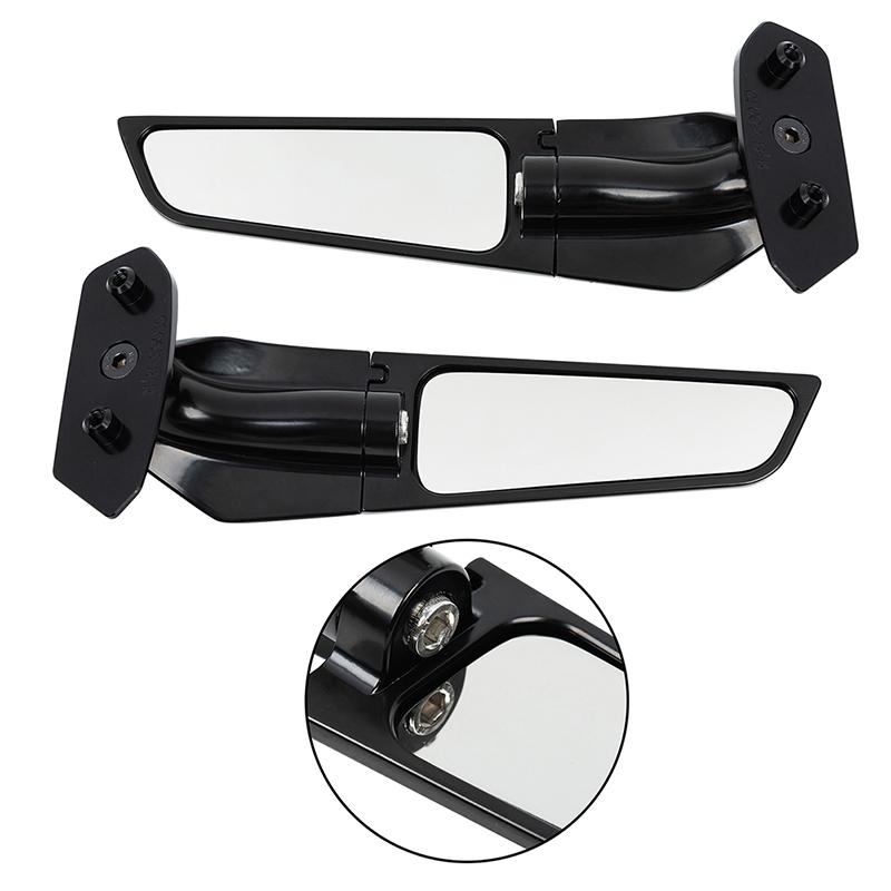 1 Pair Adjustable Wind Wing Rearview Mirrors Replacement Rearview Side Mirror For Suzuki GSXR1000 GSX1000R 2017-2021