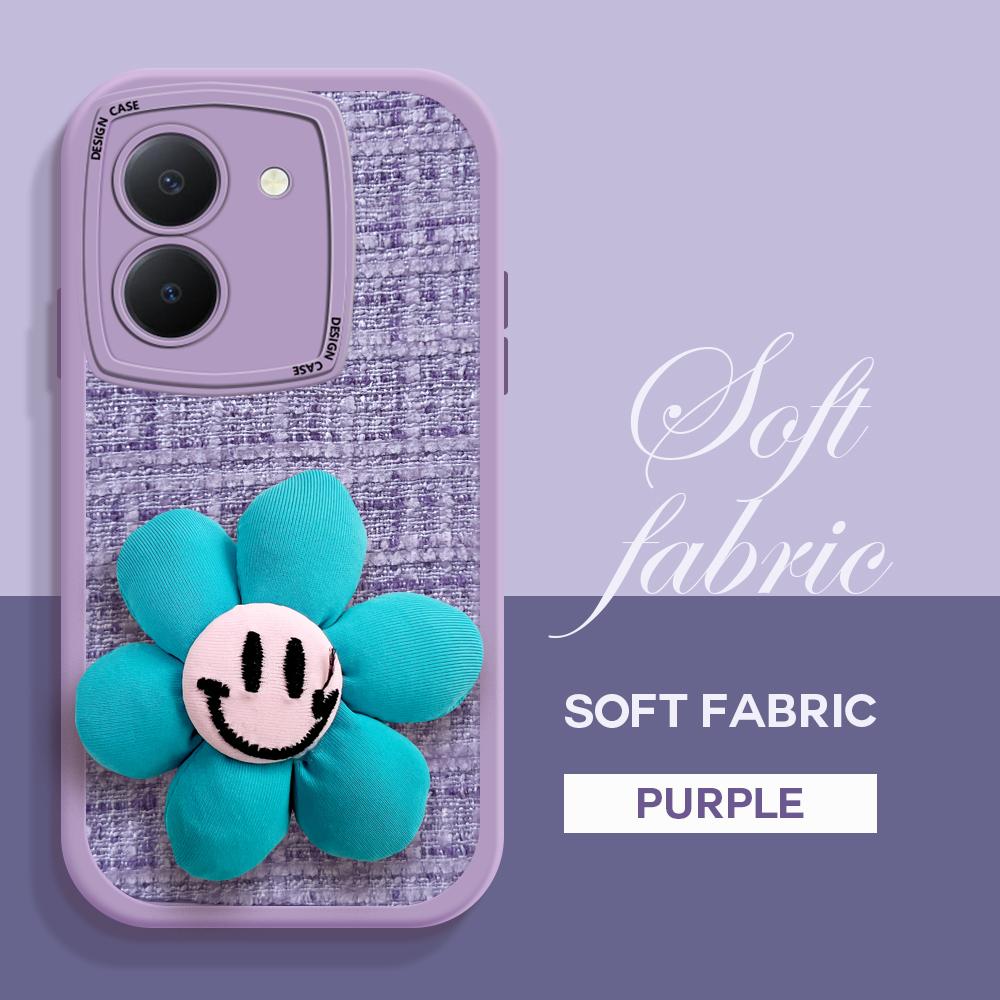 

Модный чехол для телефона из ткани с милым цветком для iPhone 15 14 13 12 Pro Max Samsung Galaxy S23 Ultra S20 FE A52 Redmi Xiaomi POCO, мягкий чехол для смартфона Xiaomi Redmi Note 12 Turbo 5G