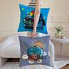 Anime BBugcat CCapoo Cushion Cover Antidustmite Pillowcase Invisible zipper silky short plush Sofa cushion cover