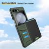 For Samsung Galaxy Z Flip5 5G Case Anti-Drop PC Phone Cover with Card Holder