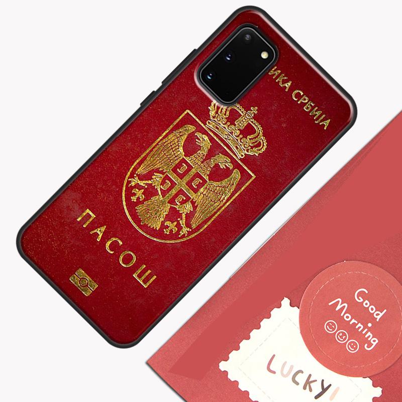 Flag of Serbia Serbian Case For Samsung Galaxy S22 S21 S23 Ultra Note 20 S8 S9 S10 Note 10 Plus S20 FE Back Cover