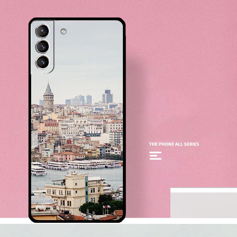 Türkei Istanbul Szenerie Hülle Für Samsung Galaxy S23 S22 Ultra Plus S8 S9 S10 Plus Note 10 20 S21 FE S20 FE Abdeckung
