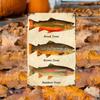 Engraved Metal Wall Sign Three Trout for Home Bar Pub Cafe