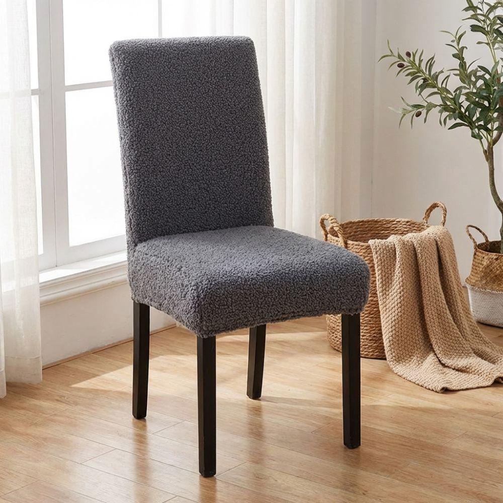 Elastic Stretch Stretch Seat Cover Thick Plush Chair Slipcover Washable Chair Protectors Hotel
