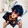 Anime Warrior With Glowing Eyes Printed Poster Customized Wall Art Retro Vintage Metal Tin Signs for Setup Decorations Wand Deko