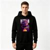 Men's Anime Printed Pullover Hoodie Casual Long Sleeve Streetwear Sweatshirt for Adults