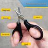 Cross-Border Stainless Steel Dyneema PE Fishing Line Cutter with Serrated Edge Small Scissors