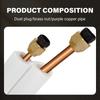 Flexible Small Split Brass Lines Enhances Three Insulation With Mounting Strips  Refrigerants Line Set for Split System