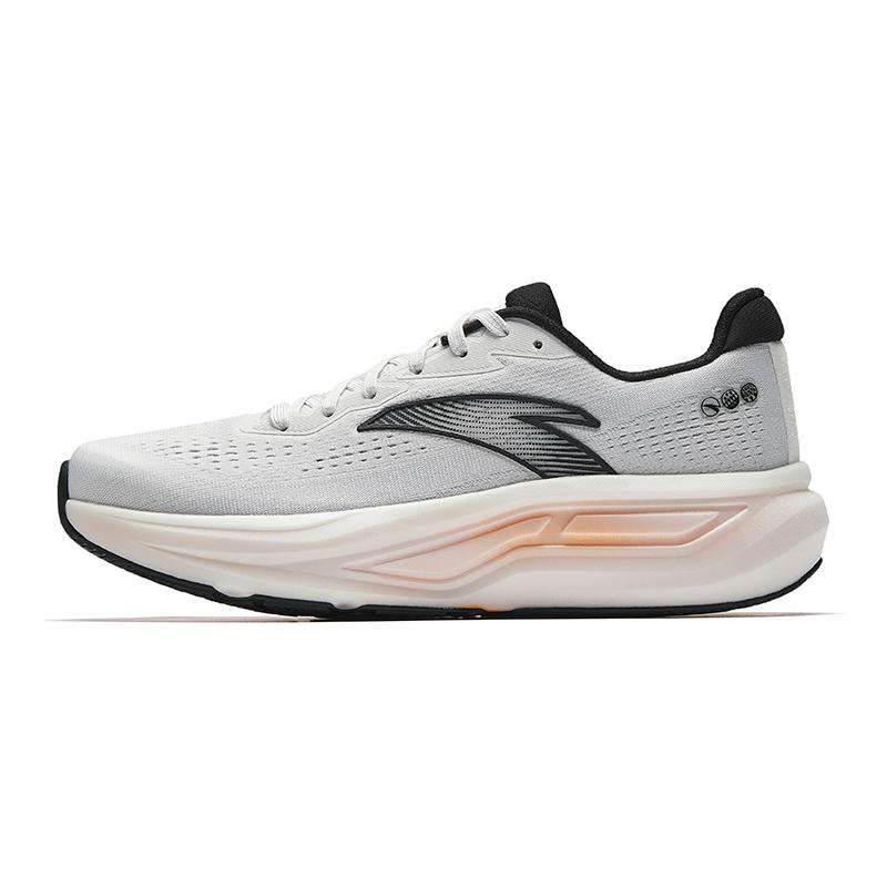 ANTA Nitrogen Tech Cushion Running Shoes Papyrus White Gray Black Men 112535555-6 40.5