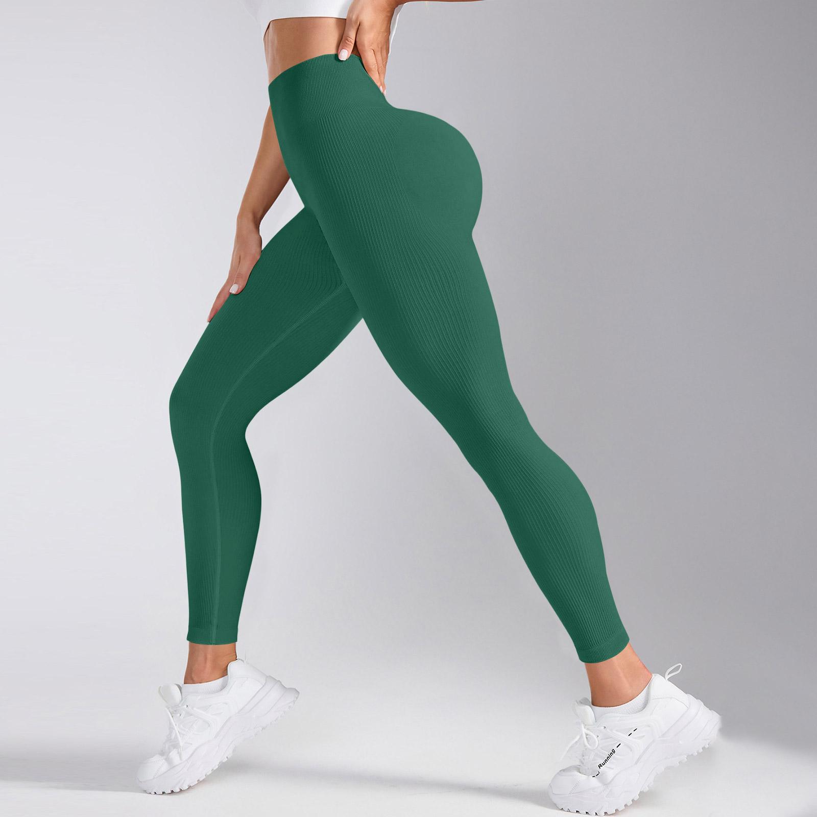 

Women s Casual Wide Leg Pants High Waist Elastic Comfortable Trousers S зелений