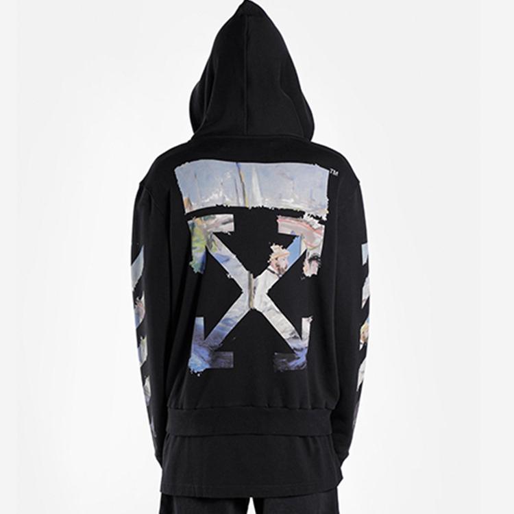 OFF WHITE Diag Multicolour Zipped Hoodie OMBE001R190030121088