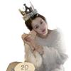 Gold & Silver Tassel Crown Cake Decoration Birthday Hat