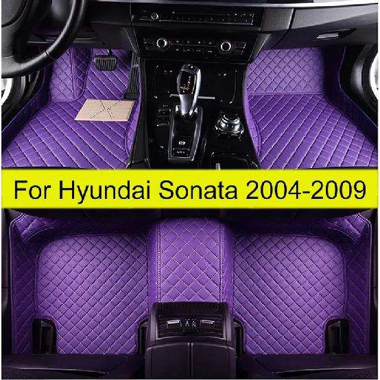Car Floor Mats For Hyundai Sonata 2004 2005 2006 2007 2008 2009  Auto Foot Pads Carpet Cover Interior Accessories