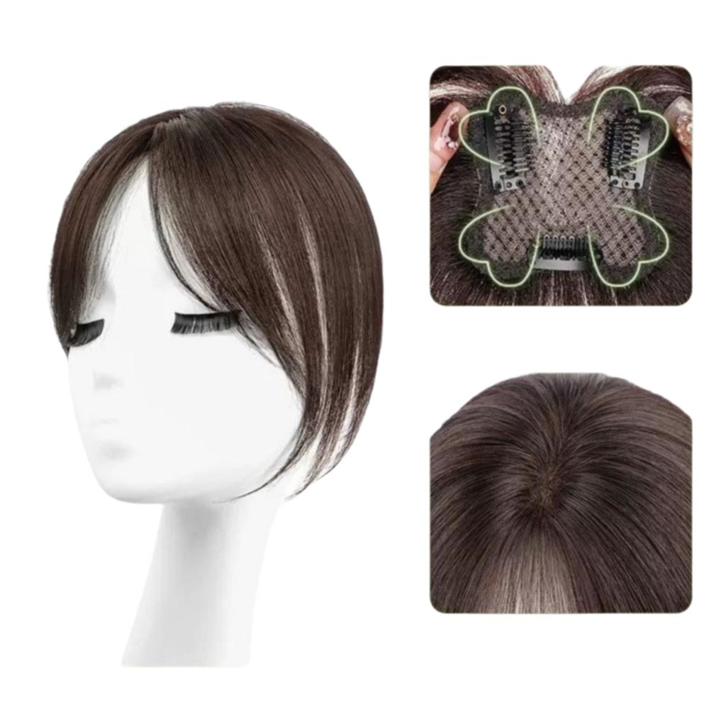 Clip In Hair Toppers Wigs with Bangs Hair Extension Fringe Hair Pieces  Hair Loss
