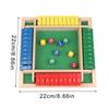 Four Sided 10 Numbers Shut The Box Board Game Set Dice 4 Players Party Number Game Board Games For Adults Families