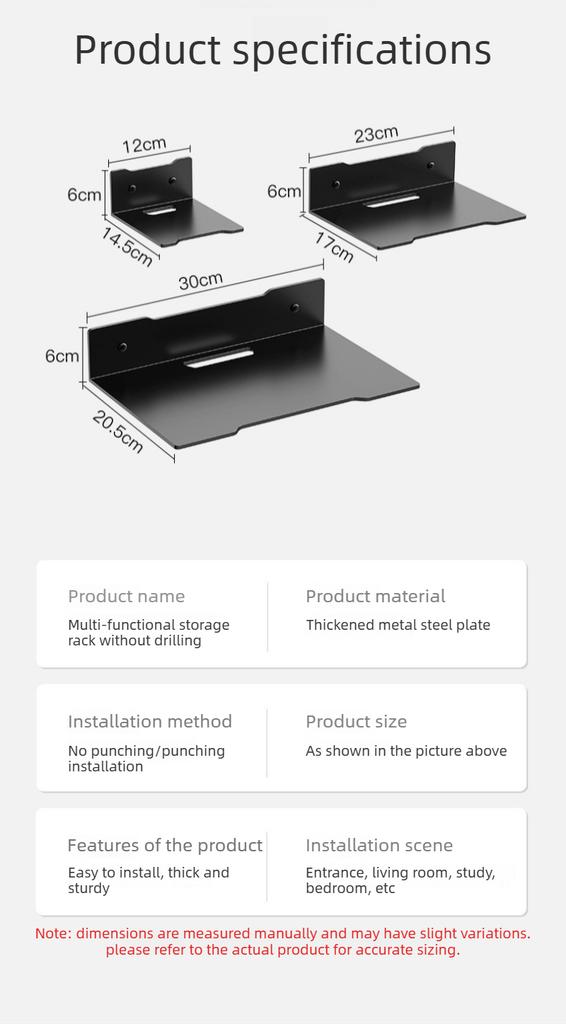 Family Living Room Bedroom No Drilling Projector Router Storage Rack Carbon Steel Wall Mounted Bracket Camera Placement Rack