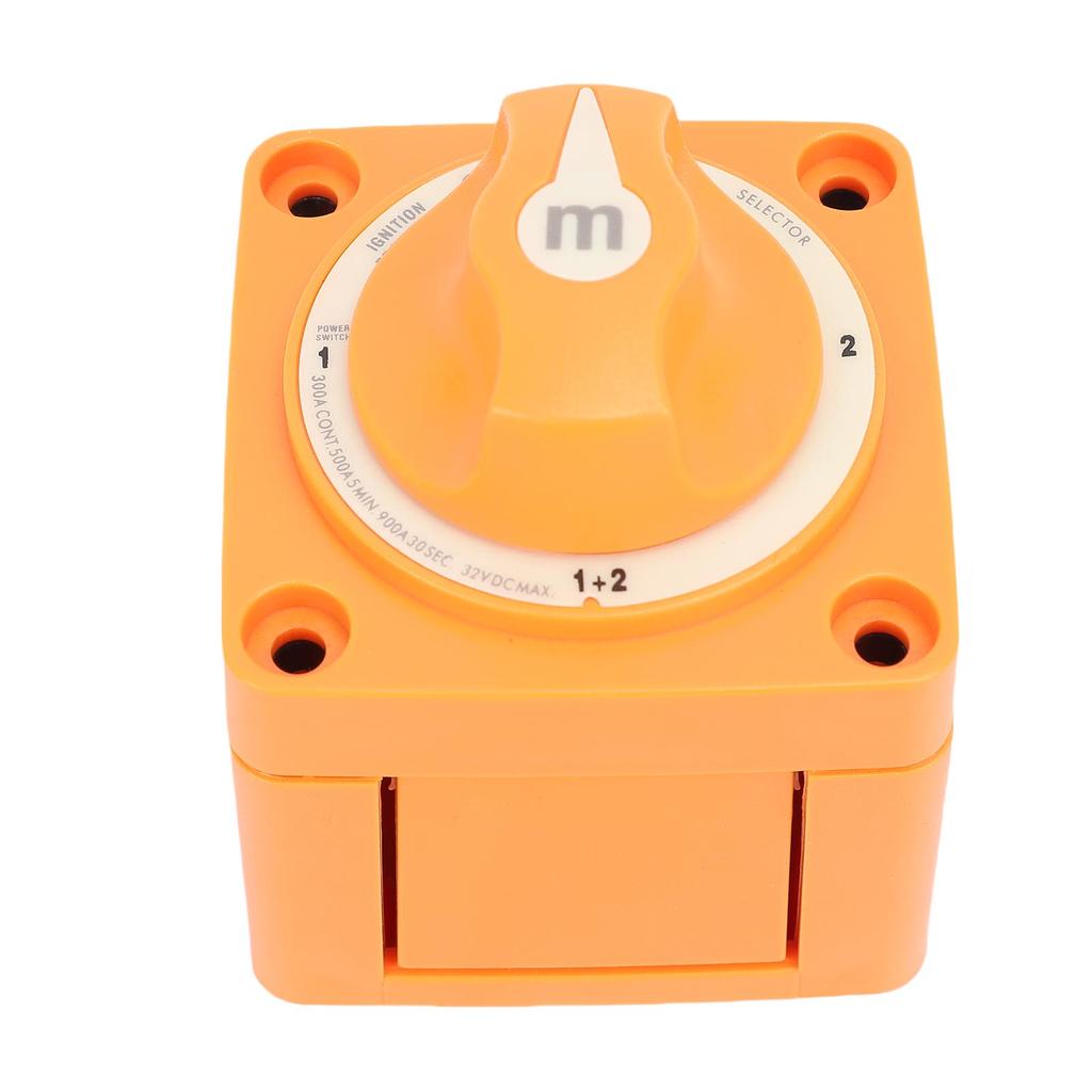 RV Battery Cut Off Switch 300A 3 Terminal IP66 Waterproofing Battery Disconnect Switch for Marine