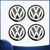 2026 For VW 4PCS 65mm Car Wheel Center Decal Hub Sticker for VOLKSWAGEN VW Golf 5 6 7 GTI Polo Passat Rline Tiguan CC Bettle Bora Touran MK8 EL1
